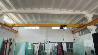 Euro Design Overhead Crane to Lift Glass at Mauritius #crane #overheadcrane