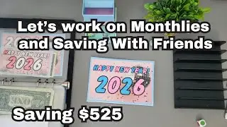 💝🌹Monthlies & Saving with Friends! | February 2nd | Saving Survivor Collab! 🌹💝#savingschallenges