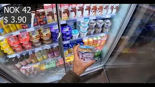 🇳🇴 $ 20  Budget Breakfast Shopping at 7-Eleven in Norway 🥐☕