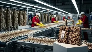 Inside the Leopard-Leather Factory: Secrets Behind Crafting a $10,000 Luxury Bag (Full Process)