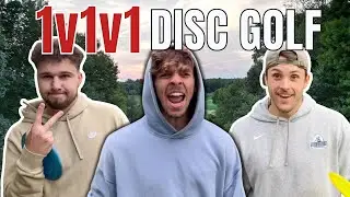 We played a HEATED 1v1v1 disc golf match | Who wins?