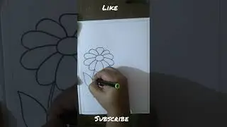 garden drawing easy #drawing #art #youtubeshorts