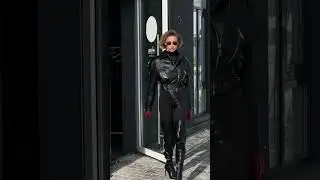Fashion luxury girl - black high boots #fashion #trends #leather #highboots