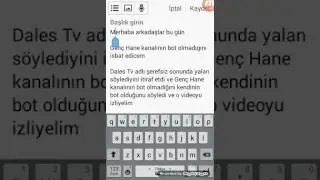 Gen&ccedil; Hane kanalı bot değildir !