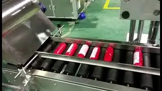 Automatic lifting automatic labeling machine for sausage automatic wraparound labeling system