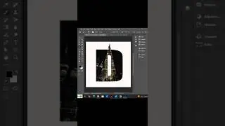 Image inside letter D effect in Photoshop 🔥 Easy clipping mask typography | OnlyDesigning. #graphicD