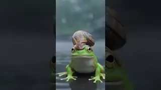 Frog Saves Snail &ndash; Rainy Cliff Rescue 🐸🐌