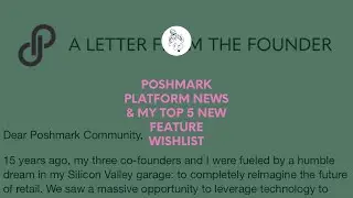 Poshmark&rsquo;s CEO Steps Down/ Top 5 Features Wishlist #resellingnews #resellingbusiness 