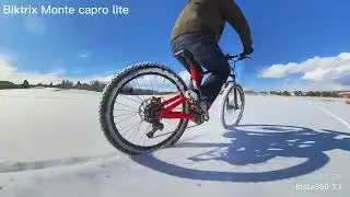 Biktrix Monte Capro Lite carbon fiber mid drive ebike - testing in the snow