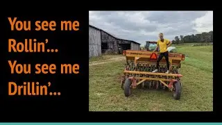Drilling Cover Crop: Wheat, Clover and Crown Vetch