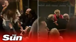 Disruptive audience members are forcibly removed from Manchester theatre by security