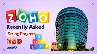 Zoho Recently Asked 🔥 | HashMap Odd Frequency Characters in Java | Code It