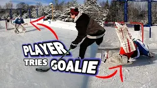 Beer League Player tries GOALIE - Can they embarrass me?!