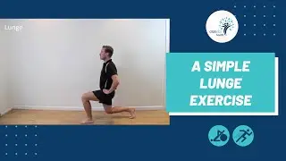 Godalming Sports Therapist giving an example of a simple Lunge exercise.