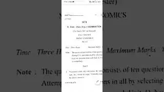 #Microeconomics Cdlu Sirsa question paper Bc1.4 (2018) Link in description download