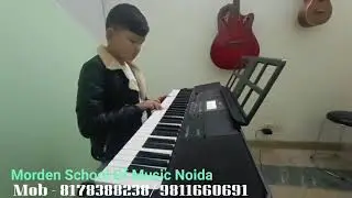 Playing Keyboard at | Modern School Of Music Noida |