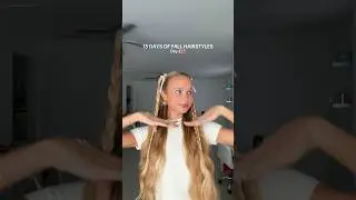 милый момент с полураспущенной косой🎀 #прически #милыепрически #урок по прическам #косы