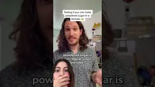 Powdered Sugar in a blender
