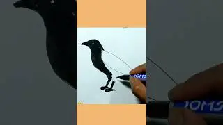 Crow Drawing, Colouring and Painting for Kids|#coloring #drawing #sorts