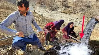 💧🚰The village's water supply has been reconnected  Hojjat family's efforts to solve the water problm