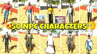 😍New 50 NPC Characters Link 🔥 In Indian Bikes Driving 3d  | NPC Characters File | How To Add NPC