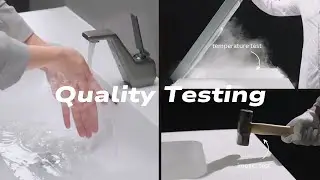 Oppein Bathroom Integrated Sink Extreme Condition Testing