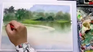 Move Freely Through Landscapes | A Relaxing Watercolor Journey