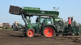 Lelies planten door Langedijk Lelies & Trip Bloembollen met Fendt - John Deere - Valtra (2018)