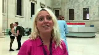 Laura Wilson at British Museum with her performance You would almost expect to find it warm