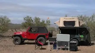 OVERLANDING AT COW CREEK RD ARIZONA:  Camping and Jeeping Near The Lake Pleasant Area