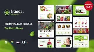 Fitmeal - Organic Food Delivery and Healthy Nutrition WordPress Theme | Themeforest Website