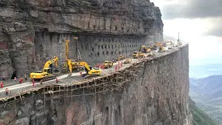 How America’s Genius Engineers Split Cliffs to Build Roads that SHOCKED The World