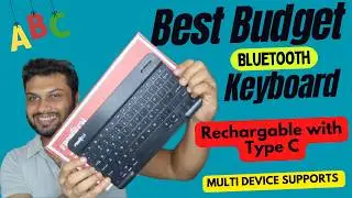 FRONTECH FT-1603A Ultra-Slim Wireless Mini Bluetooth Keyboard | Best Budget Portable Keyboard 2025