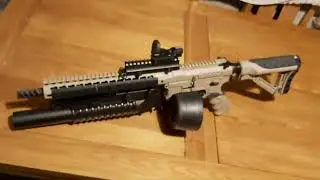 airsoft . G&G Armament&nbsp;CM16 Combat Machine tan , customized