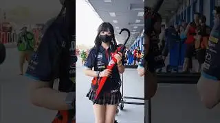 umbrella girl...#motogp
