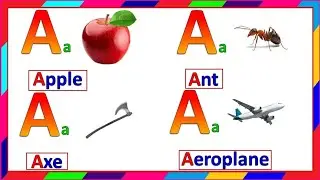 A For Apple | A letter words |words that start with A letter |learn words starts with A