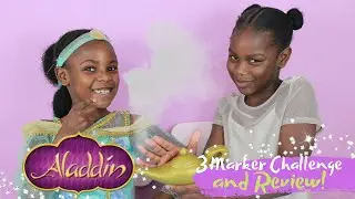 ALADDIN 3 MARKER CHALLENGE | KIDS MOVIE REVIEW | MeeMee and YaYa