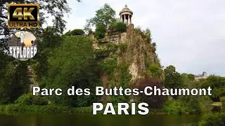 EXPLORING PARIS》Parc des Buttes-Chaumont,one of the largest park in PARIS 2020【4K】