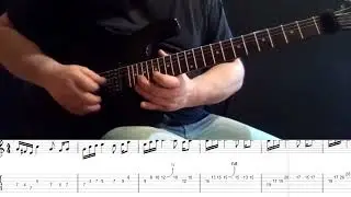 Guitar blues lesson (light level) tabs & backing track