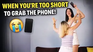 Tall Girl vs Short Girl 😂 | The Phone Challenge