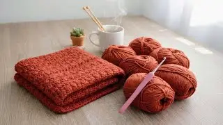 BEAUTIFUL TEXTURED CROCHET STITCH PATTERN ✨ PERFECT FOR SCARVES, HEADBANDS & BLANKETS! 🧶💛
