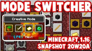 Nether Update : New Mode Switcher + Advancements : Minecraft Snapshot 20w20a