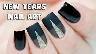 SIMPLE NEW YEARS NAIL ART - Glitter & Matte
