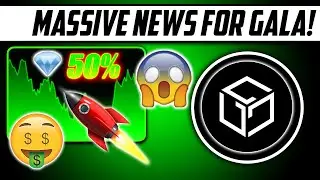 GALA TOKEN IS ON FIRE! MASSIVE NEWS FOR GALA GAMES TOKEN! PRICE IS READY TO PUSH! PRICE PREDICTION!