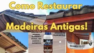 como restaurar madeiras antigas! #clarideck #pinturamadeiradeverniz