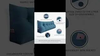WOWMAX Triangular Reading Pillow Showcase