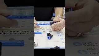 How Compressed Air Push in Fittings Work  #compressedair #aircompressors
