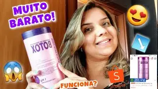 TESTEI O BOTOX BARATINHO DA SHOPEE R$ 18,99 | SERÁ QUE FUNCIONA? | BOTOX PLÁSTICA DOS FIOS