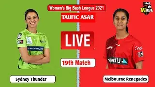 🔴LIVE SYTW VS MLRW | WBBL07 | SYDNEY THUNDER WOMEN VS MELBOURNE RENEGADES | WOMENS BIG BASH LEAGUE
