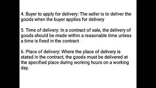 #Third semester Bcom #Buisness Regulations #Rules regarding Delivery of Goods #